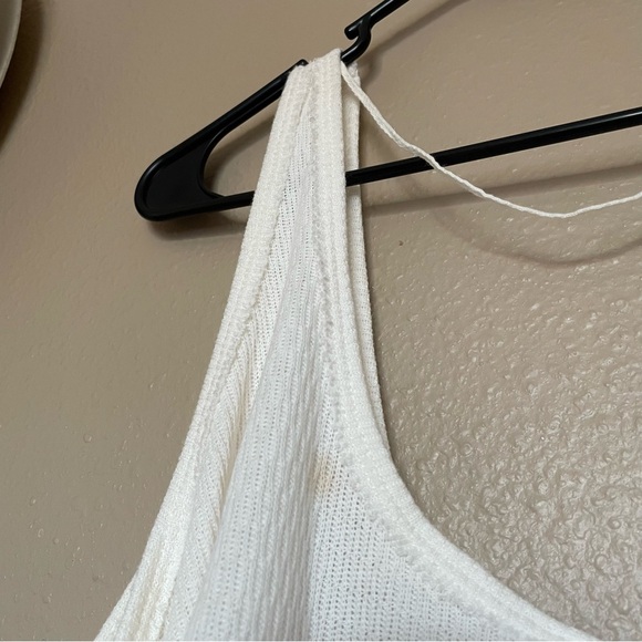NWOT - FREE PEOPLE - WE THE FREE - Cactus Milk White - Asymmetric Tank Top - Picture 8 of 15